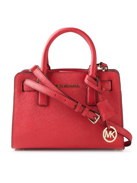 mk red handbag|michael kors red mini bags.